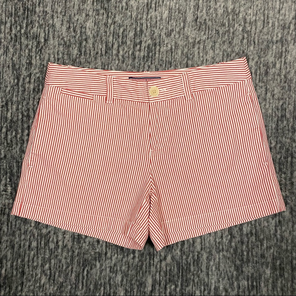 Vineyard Vines Red and White Striped Shorts 4